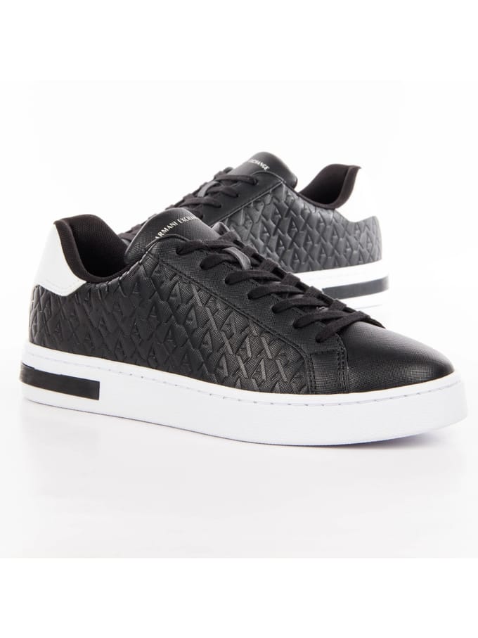 sneakers met logomotief model 'LONDON SAFFIANO'