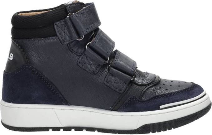 Develab 44307 Lage sneakers - Leren Sneaker - Jongens - Donkerblauw - Maat 32