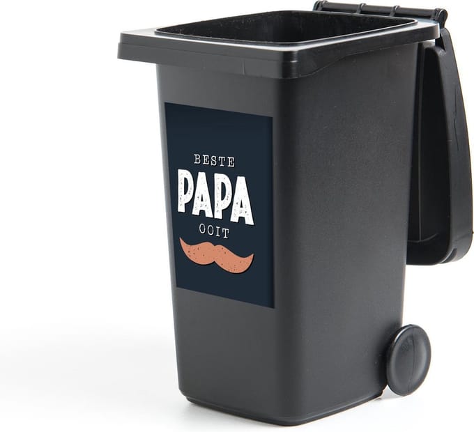 Container sticker Beste papa ooit - Spreuken - Cadeau vader - Quote - Vaderdag - 40x60 cm - Kliko sticker