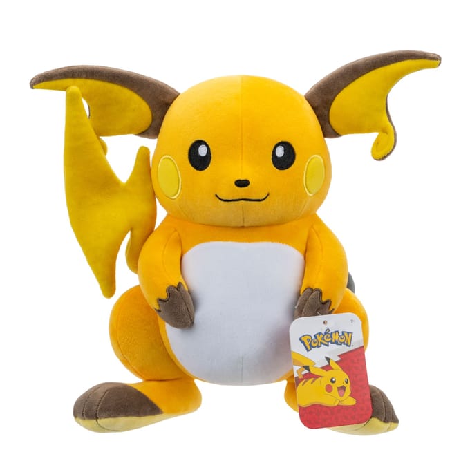 Pokemon Raichu Pluche 30cm Bekende knuffels