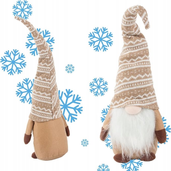 Hangzhou A Link Star - Kerst Gnoom - Bruin - 48cm - Zacht