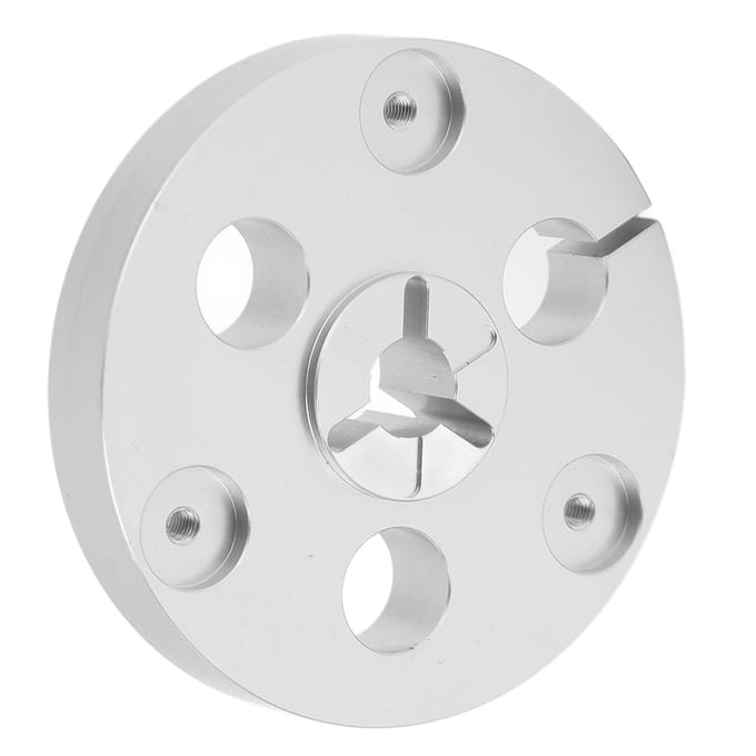 14 7 Inch Spoel-naar-spoel Bandcontroller Aluminiumlegering Nab-naaf met Montageschroeven Zilver gray