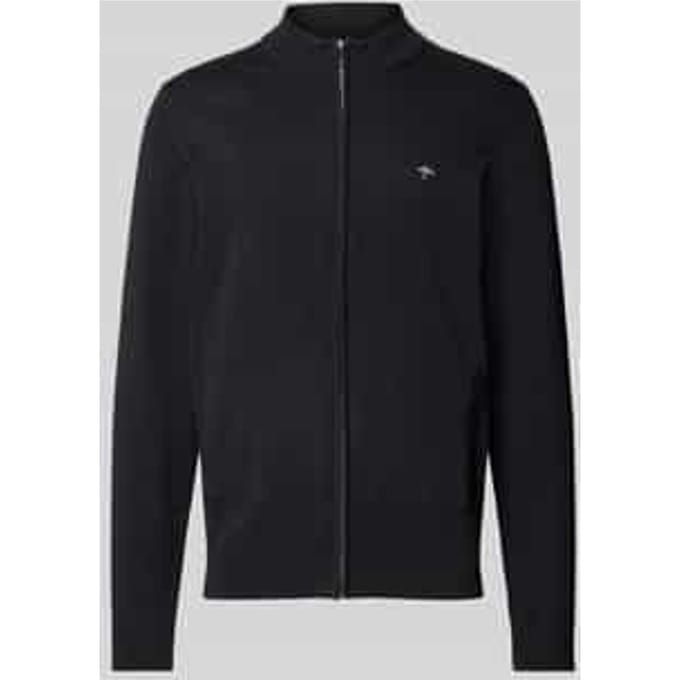 Fynch-Hatton Vest Cardigan Zip Uni Charcoal / male