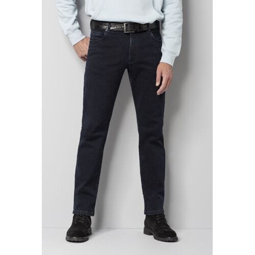 Meyer Jeans M5 Regular Super-Stretch Performance Denim Organic Cotton Dark Blue Stone / male