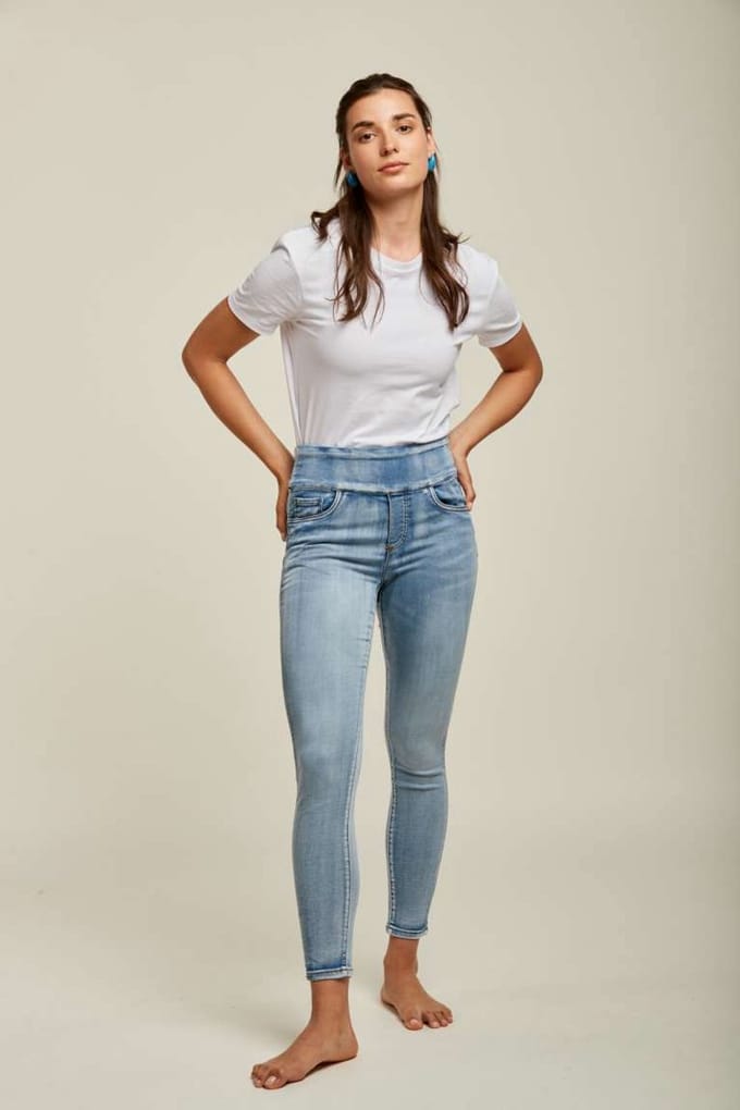 Broek Toxik3 hoge taille jog denim style extra comfy