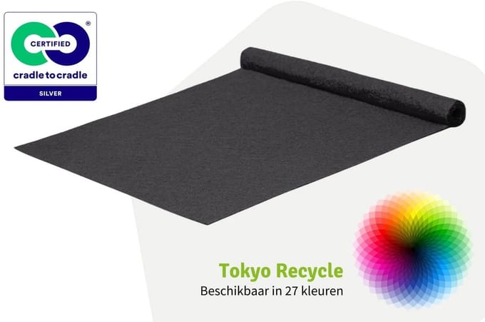 GJ Floors - Budget loper Tokyo Recycle | Donkergrijs - Breedte x Lengte: 2 meter / 5 meter
