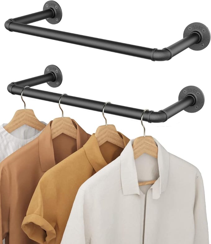 Kledingstangen voor aan de Muur - Kledingrek - Kledingroede
