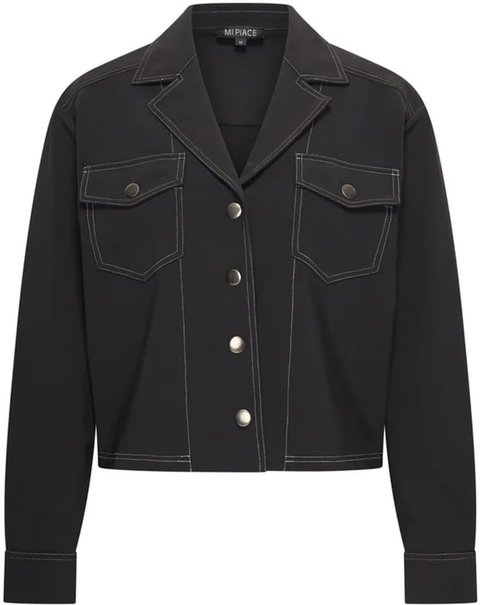 MI PIACE - Bonded Travel Jacket 202681 Black - Maat : L