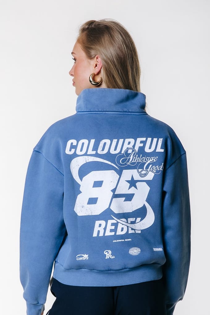 Colourful Rebel CR 85 Washed Zip Sweat- M