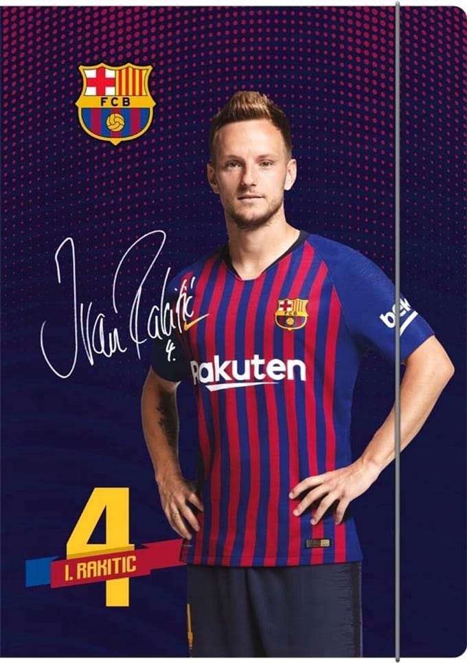 FC Barcelona-kaart A4 met elastiek - Officiële fanmerchandise