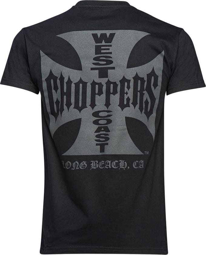 WCC- West Coast Choppers -T-shirt Iron -Cross Solid Black