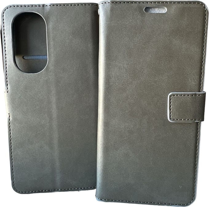 Portemonnee Book Case Hoesje Geschikt voor: Motorola Edge 30 Pro -  grijs