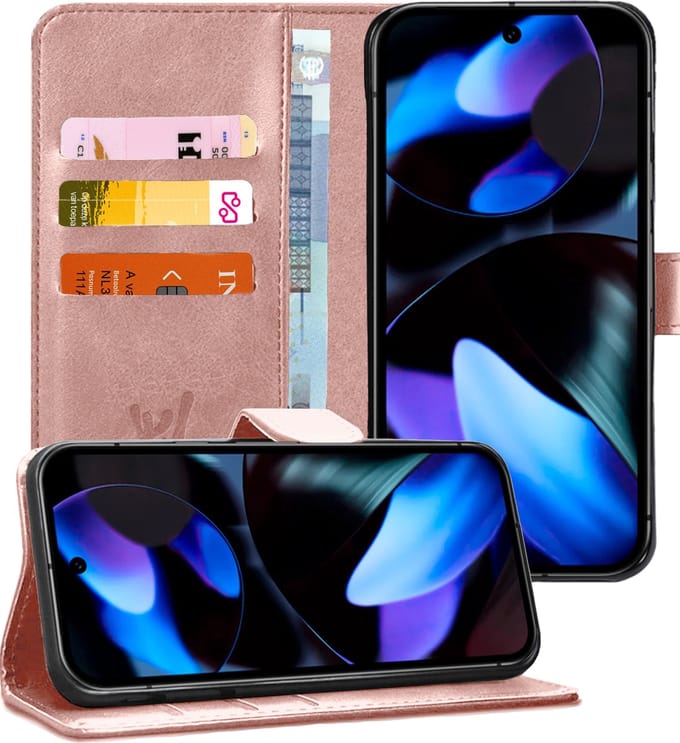 Hoesje geschikt voor Google Pixel 9 / 10 - Portemonnee Book Case Rosegoud