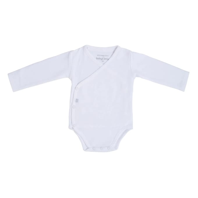 Baby's Only Rompertje lange mouw Pure - Wit - 68 - 100% ecologisch katoen - GOTS