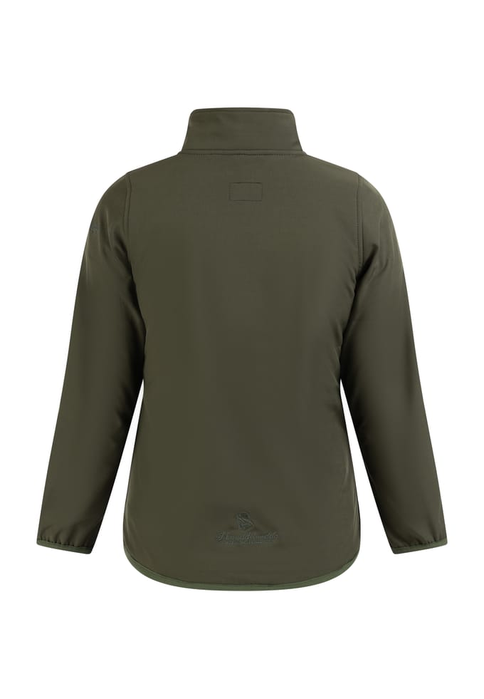 Schmuddelwedda Softshelljack - gerecycled materiaal jongens (kinderen) donkere olijf