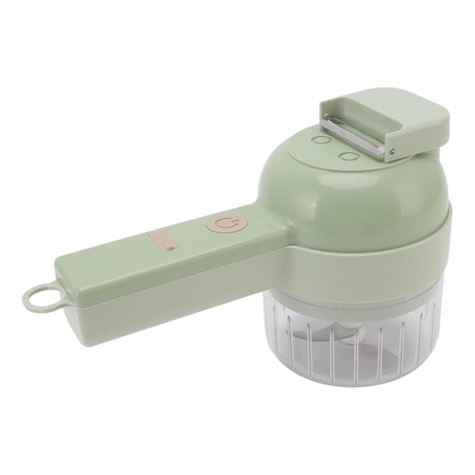 4 in 1 Elektrische Groentesnijder Mini 200ml USB Opladen Handheld Draadloze Voedselprocessor voor beige