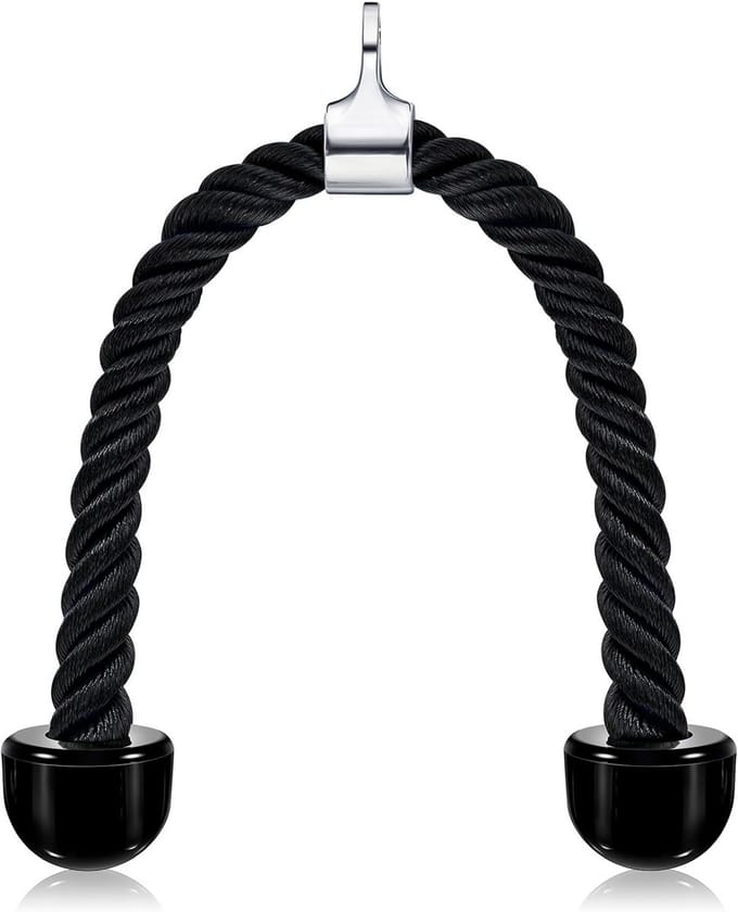 Universele Triceps Touw voor Push Down Kabelmachine - 70 cm Antislip Trainingsaccessoire