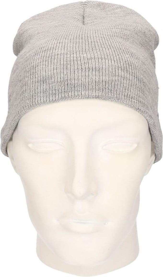 Gekleurde basic muts lichtgrijs voor dames