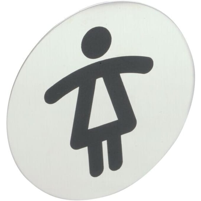 Infobord pictogram Durable 4904 wc dames rond 83mm