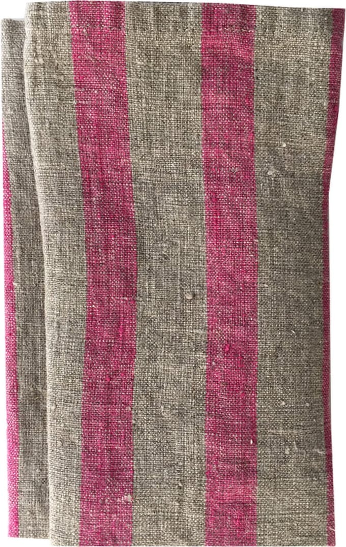 Himla Maya servet stripe pioen - set van 4
