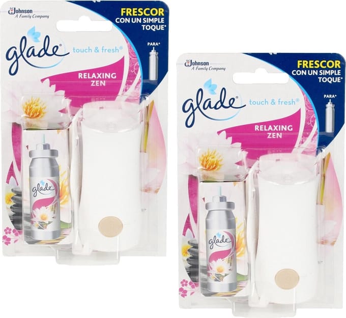 Glade Touch & Fresh Relaxing Zen met houder Relaxing Zen - 2 x 10 ml