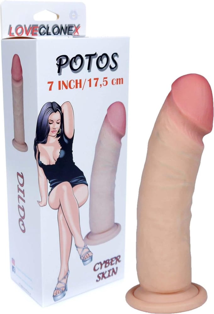 Realistische Dildo-POTOS-LOVECLONEX 7" - 17,5 CM