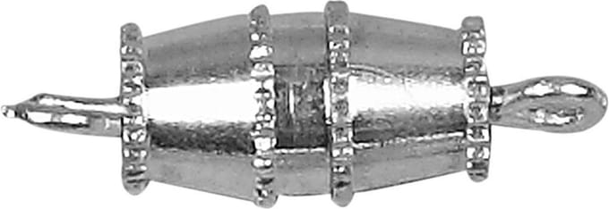 Draaisluiting, L: 16 mm, verzilverd, 10 stuk/ 1 doos