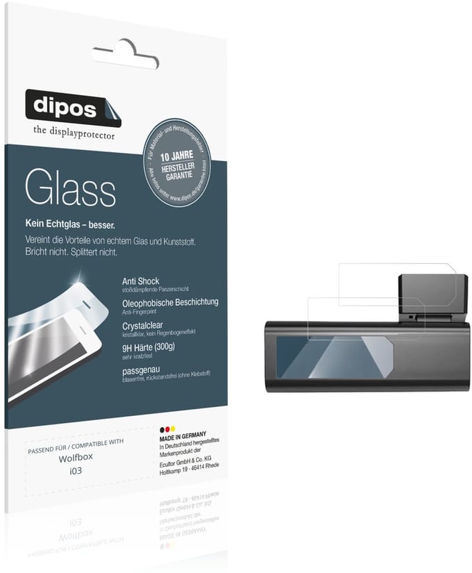 dipos – 2x Pantserfolie geschikt voor Wolfbox i03 | 9H Screenprotector