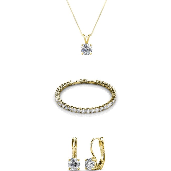 Ronde Venus Sets - Goud en Kristal