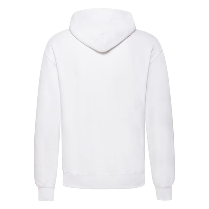 Fruit of the Loom Klassieke effen capuchon voor volwassenen (Wit)