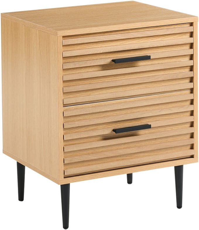 KEITH - Nachtkastje - Lichtbruin - MDF