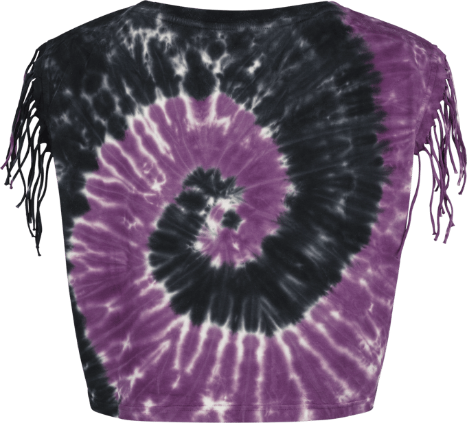 R.E.D. Rock-Engineered Design multicolor cropped top met tie-dye effect - Dames - S