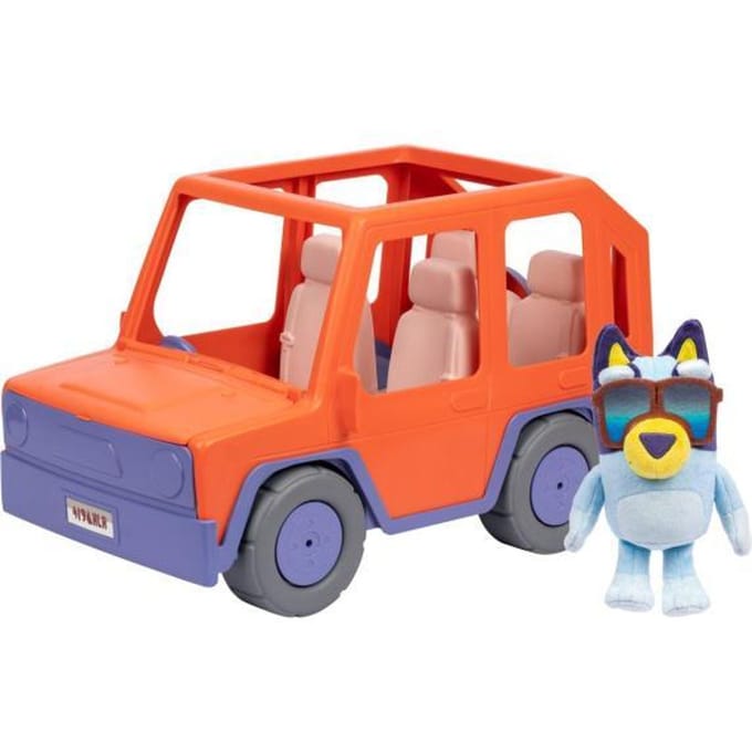 BLUEY - Bluey Buddies Big Heeler 4WD Speelset - Incl. pluchen Bluey