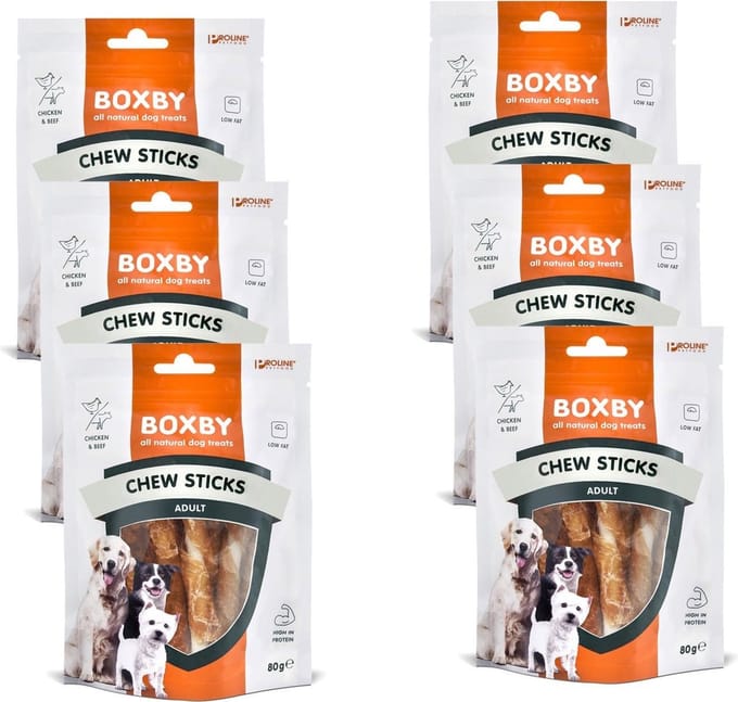 Proline Boxby Chew Sticks - Hondensnacks - 6 x Kip 80 g