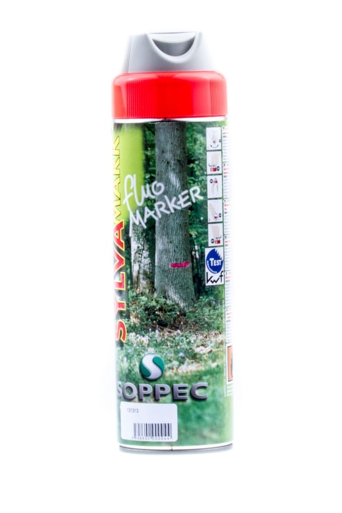 Soppec fluor markeerverf hout rood