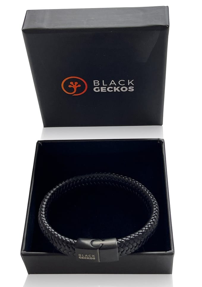 Black Geckos - Armband - Zwart