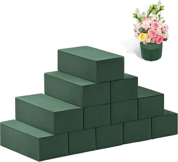 12 Stuks Natte en Droge Bloemschuimblokken voor Bloemstukken