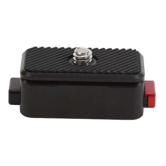 Snelkoppelingsbasis met 1/4 inch schroef Aluminiumlegering Snelkoppelingsplaat voor spiegelloze camera black