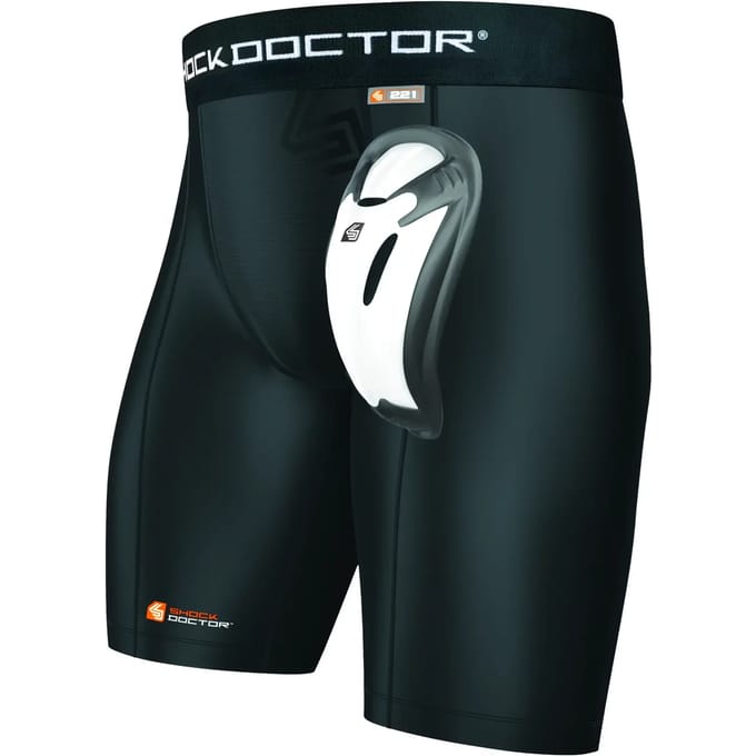Compressiebroek Shock Doctor avec Bioflex Cup noir