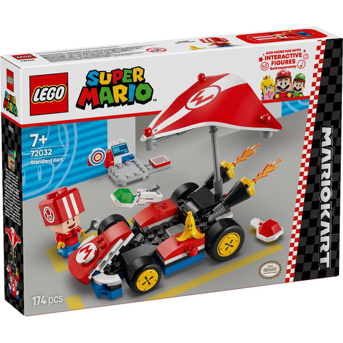 LEGO Super Mario: Mario Kart – Standaardkart Auto Speelgoed voor Kinderen uit de Game 72032