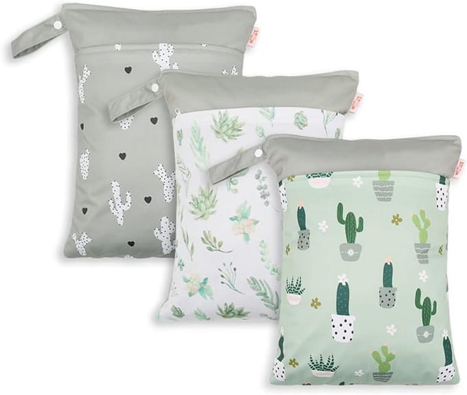 Set van 3 Grote Waterdichte Luiertassen voor Baby's en Opslag
