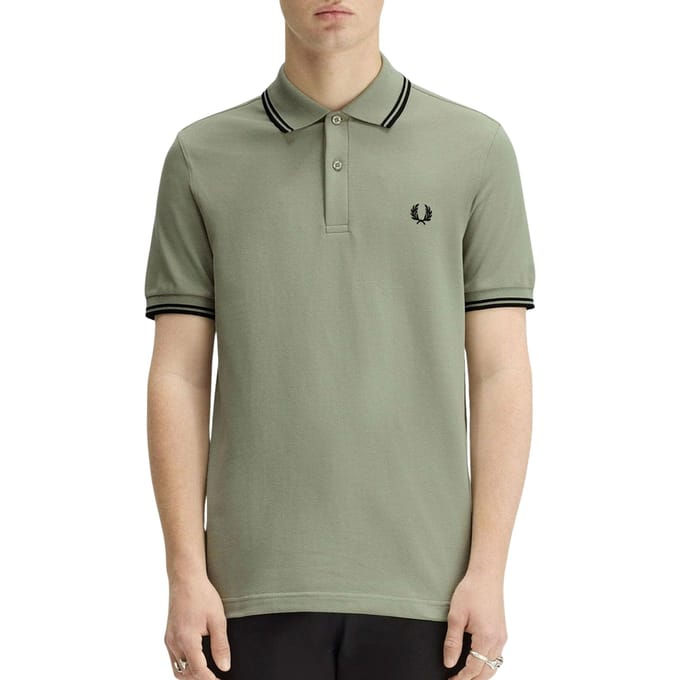 Fred Perry Twin tipped fred perry shirt - seagrass black