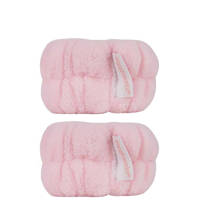brushworks Microfibre Wrist Wash Bands - 2 Pack