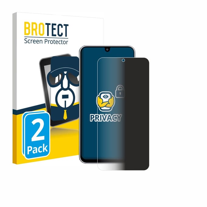 BROTECT - privacy screenprotector voor Samsung Galaxy M17 - Folie Beschermfolie Blauwlichtfilter 2 Stuks