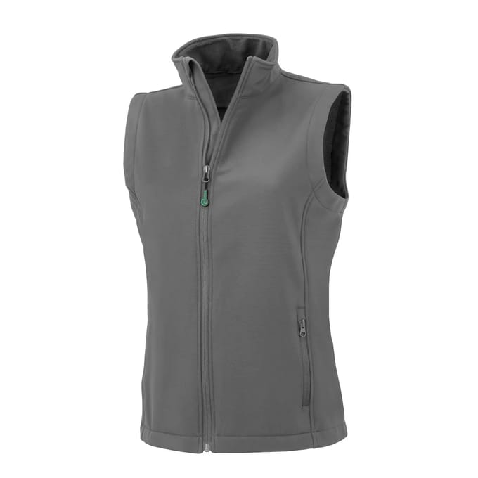 Result Women´s Recycled 2-Layer Printable Softshell Bodywarmer RT902F - Workguard Grey - XXL