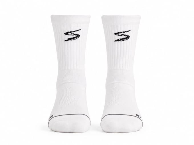 SPLICE PADEL COMPRESSIE PERFORMANCE SOCKS 1-PAIR - WHITE