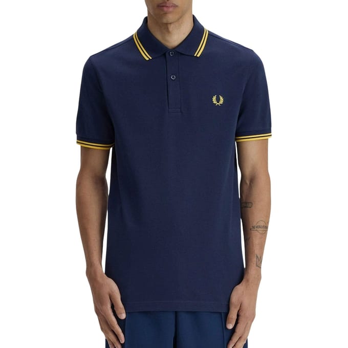 Fred Perry Twin tipped fred perry shirt - tennis blue lenom barley