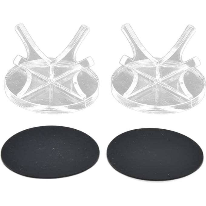 2 Stuks Golfbalrek Hoge Stabiliteit Sterke Stevigheid Eenvoudige Baseball Display StandaardTransparant 2 white