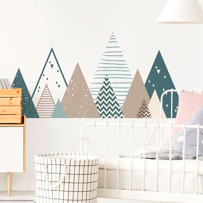 Kinderstickers van Scandinavische bergen, Irinka, 60 x 100 cm