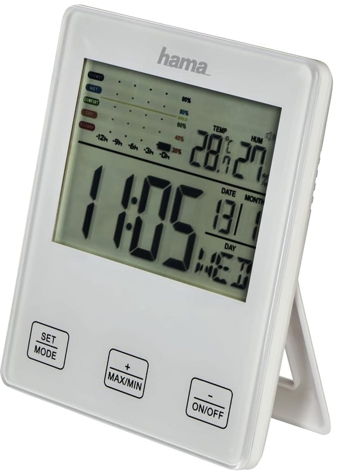 Digitale Binnen Thermometer en Hygrometer met Schimmelalarm
